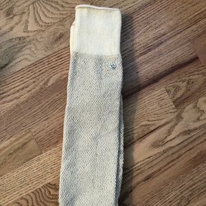 Cream/gold over the knee Lululemon socks